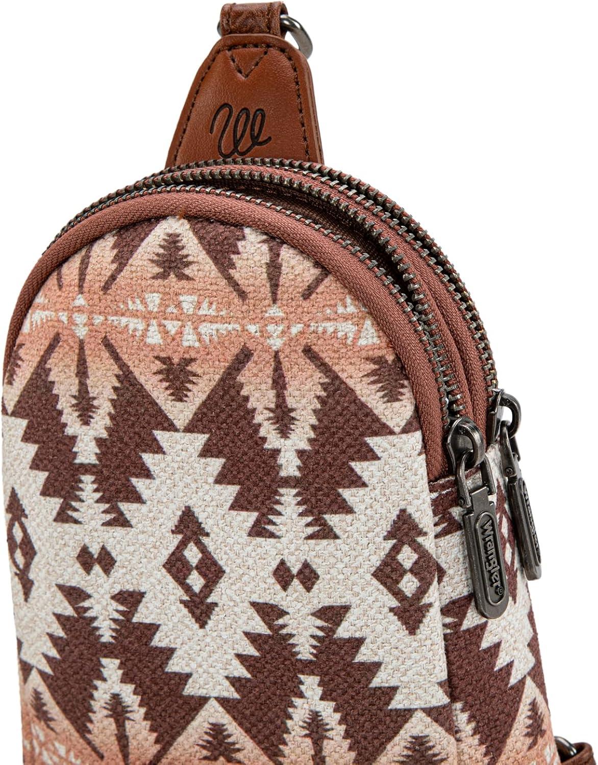 imageWrangler Crossbody Sling Bag for Women Fanny Packs Chest Bags for TravelVintagelight Coffee