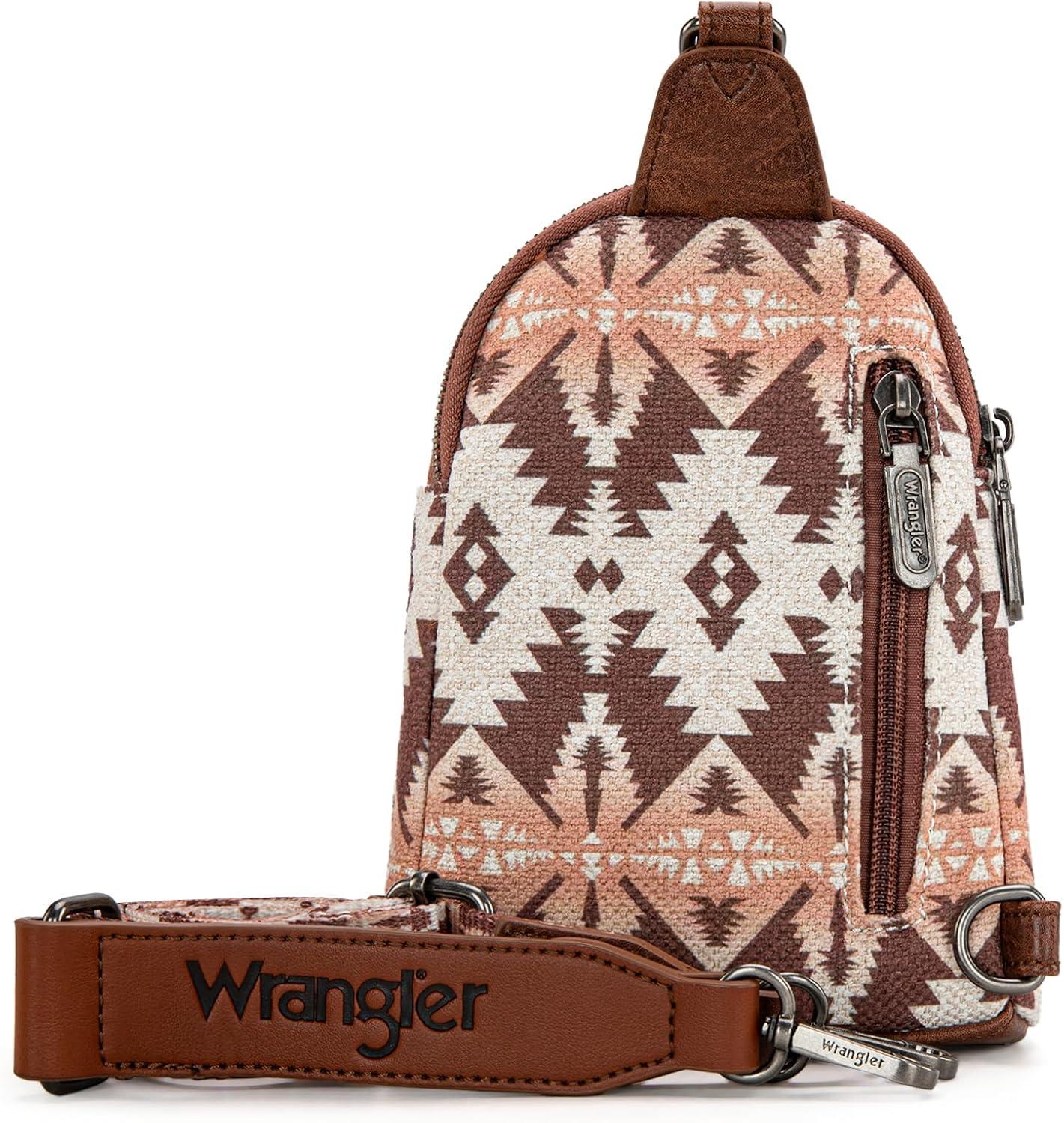 imageWrangler Crossbody Sling Bag for Women Fanny Packs Chest Bags for TravelVintagelight Coffee