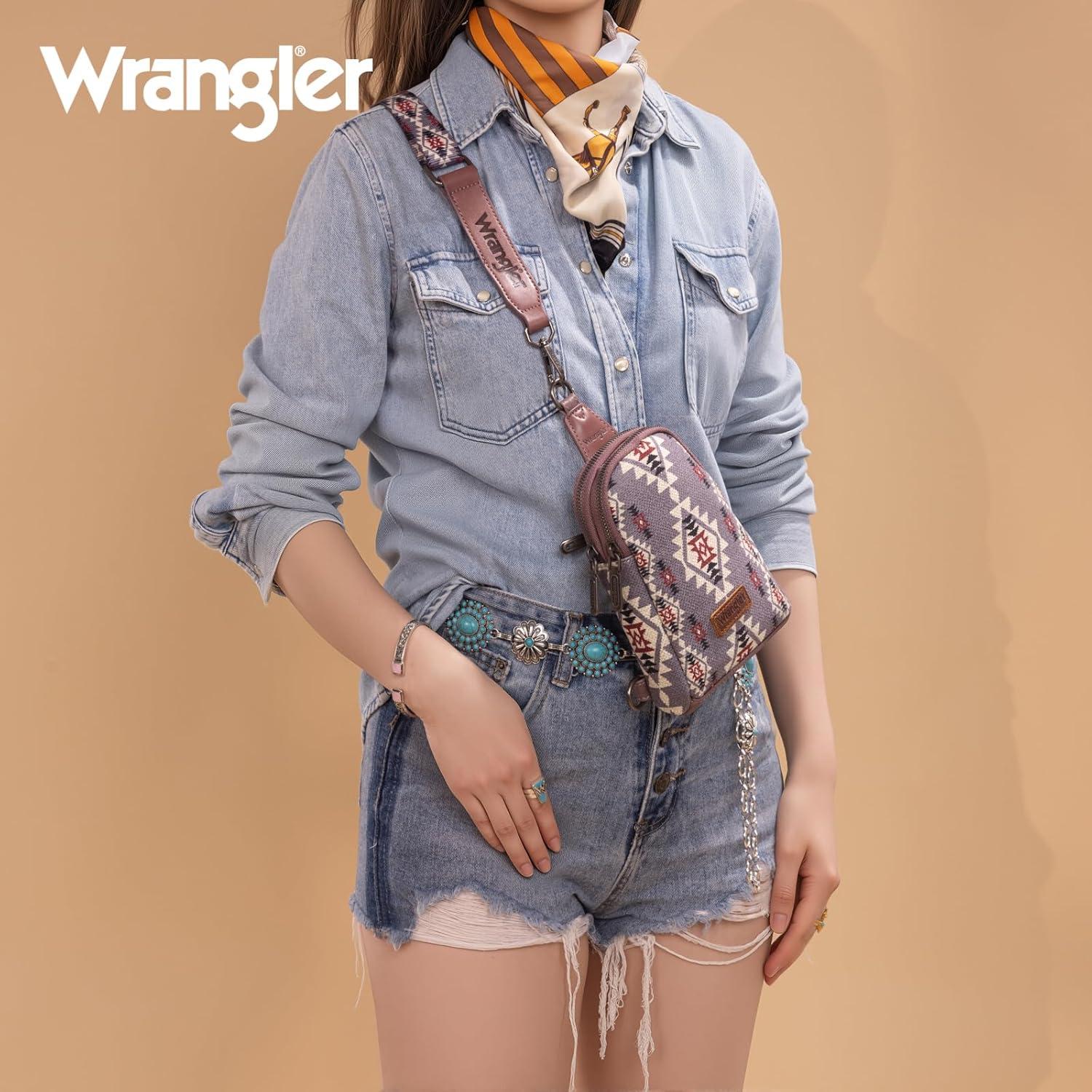 imageWrangler Crossbody Sling Bag for Women Fanny Packs Chest Bags for TravelVintagelight Violet