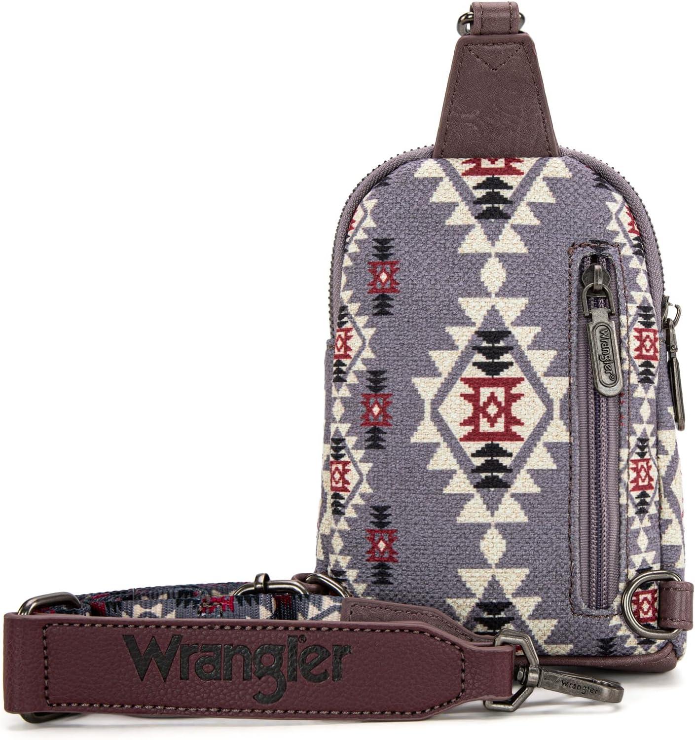 imageWrangler Crossbody Sling Bag for Women Fanny Packs Chest Bags for TravelVintagelight Violet