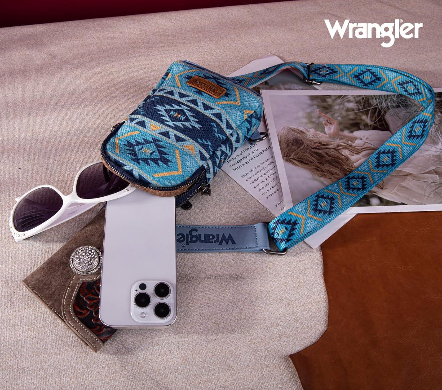 imageWrangler Crossbody Sling Bag for Women Fanny Packs Chest Bags for TravelVintagenavy