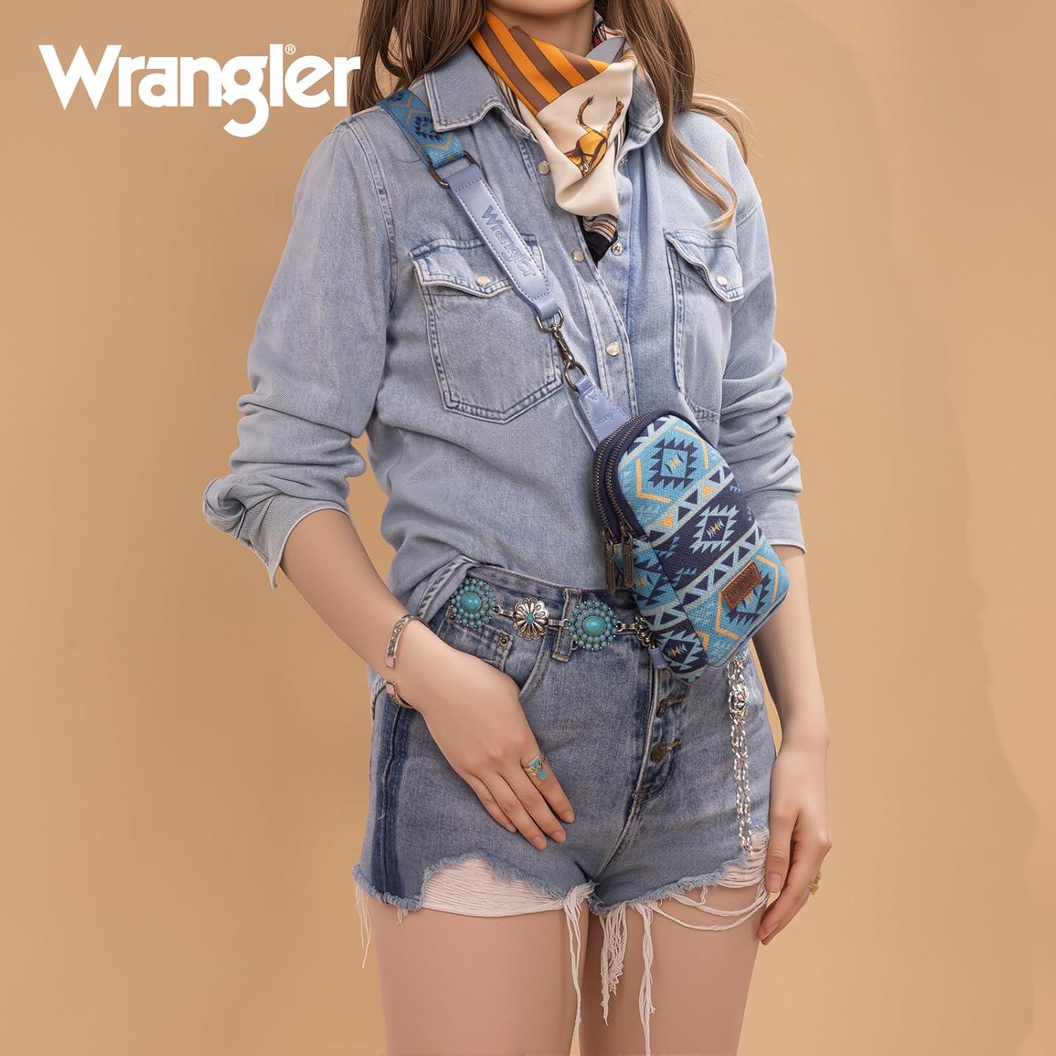 imageWrangler Crossbody Sling Bag for Women Fanny Packs Chest Bags for TravelVintagenavy