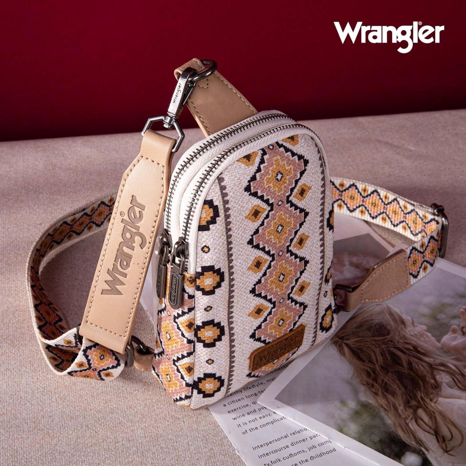 imageWrangler Crossbody Sling Bag for Women Fanny Packs Chest Bags for TravelVintagetan
