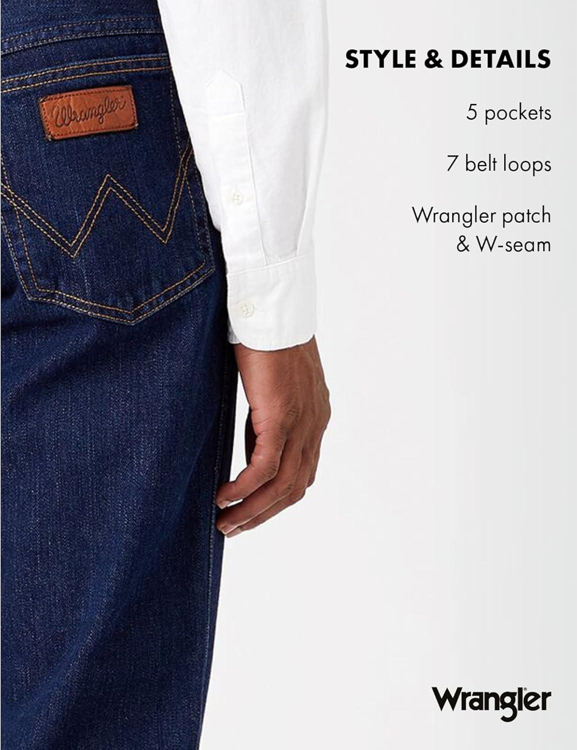 imageWrangler Genuine Mens Twill Cargo PantsDark Blue