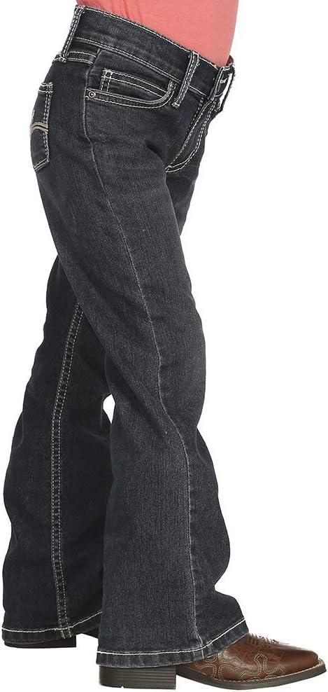 imageWrangler Girls Boot Cut Jean with Embroidered PocketsBlue