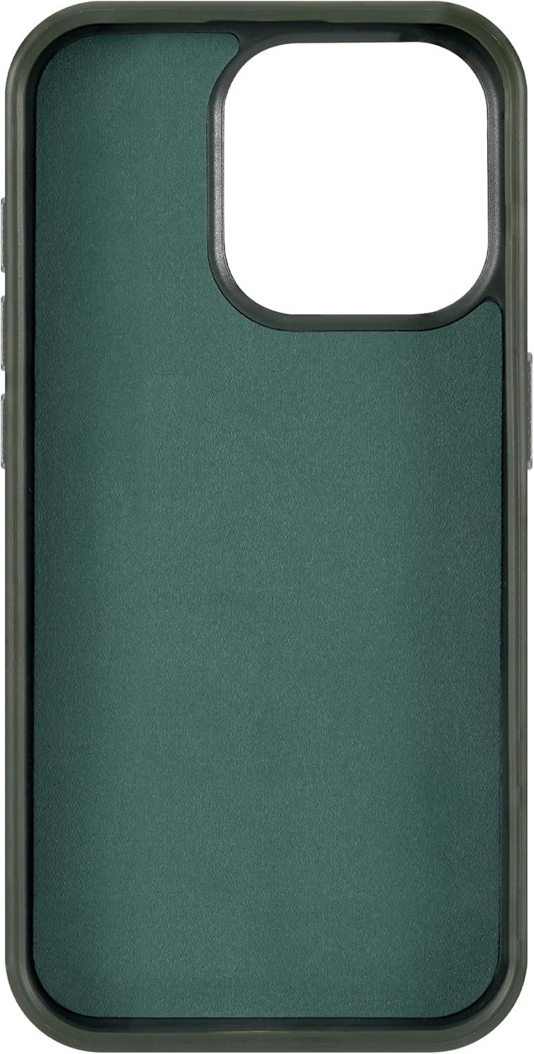 imageWrangler Heritage Inlay Leather Phone Case Military Green Edge Compatible with iPhone Brown 16 ProBrown