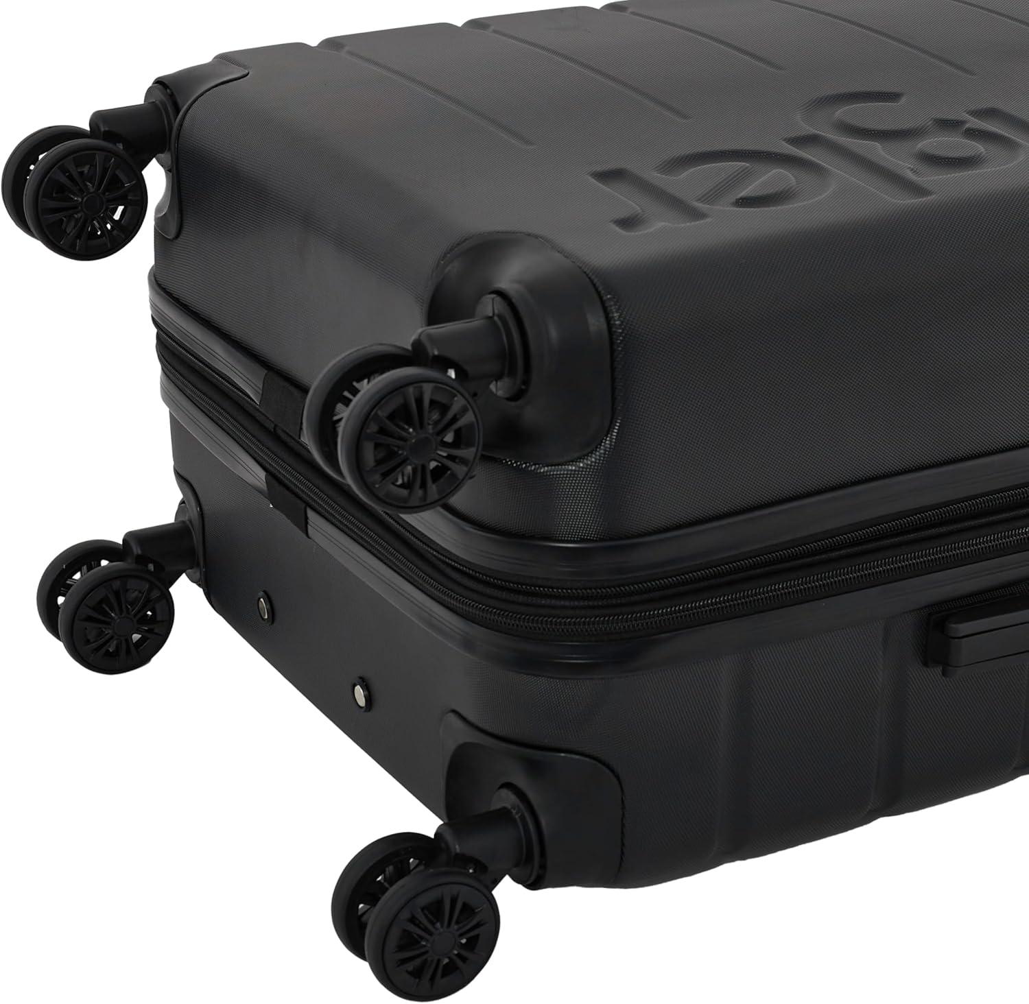 imageWrangler Maverick 3 Piece Luggage Set Blue HeavenBlack