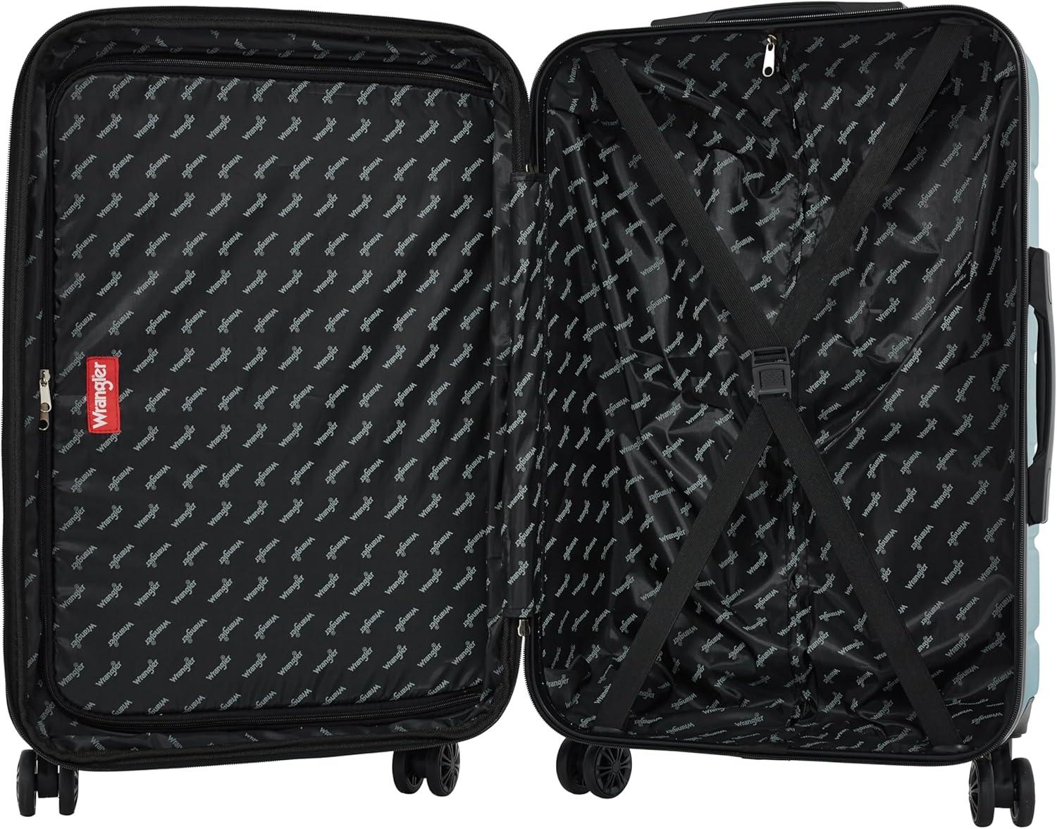 imageWrangler Maverick 3 Piece Luggage Set Blue HeavenBlue Heaven