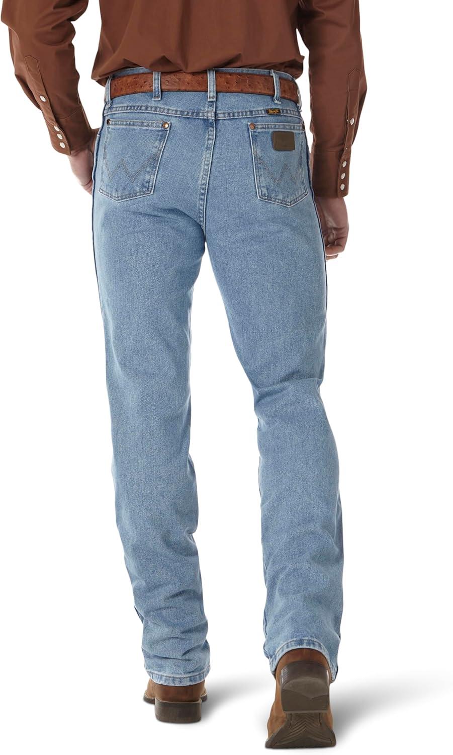 imageWrangler Mens 0936 Cowboy Cut Slim Fit JeanAntique Wash