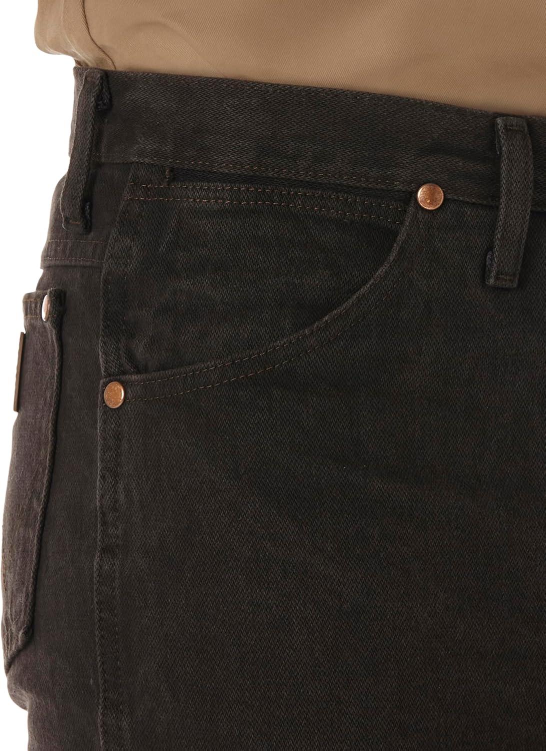 imageWrangler Mens 0936 Cowboy Cut Slim Fit JeanBlack Chocolate