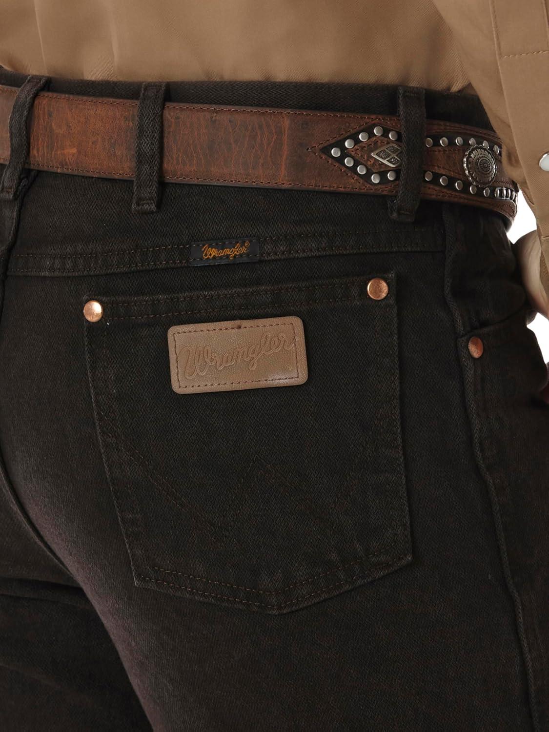 imageWrangler Mens 0936 Cowboy Cut Slim Fit JeanBlack Chocolate