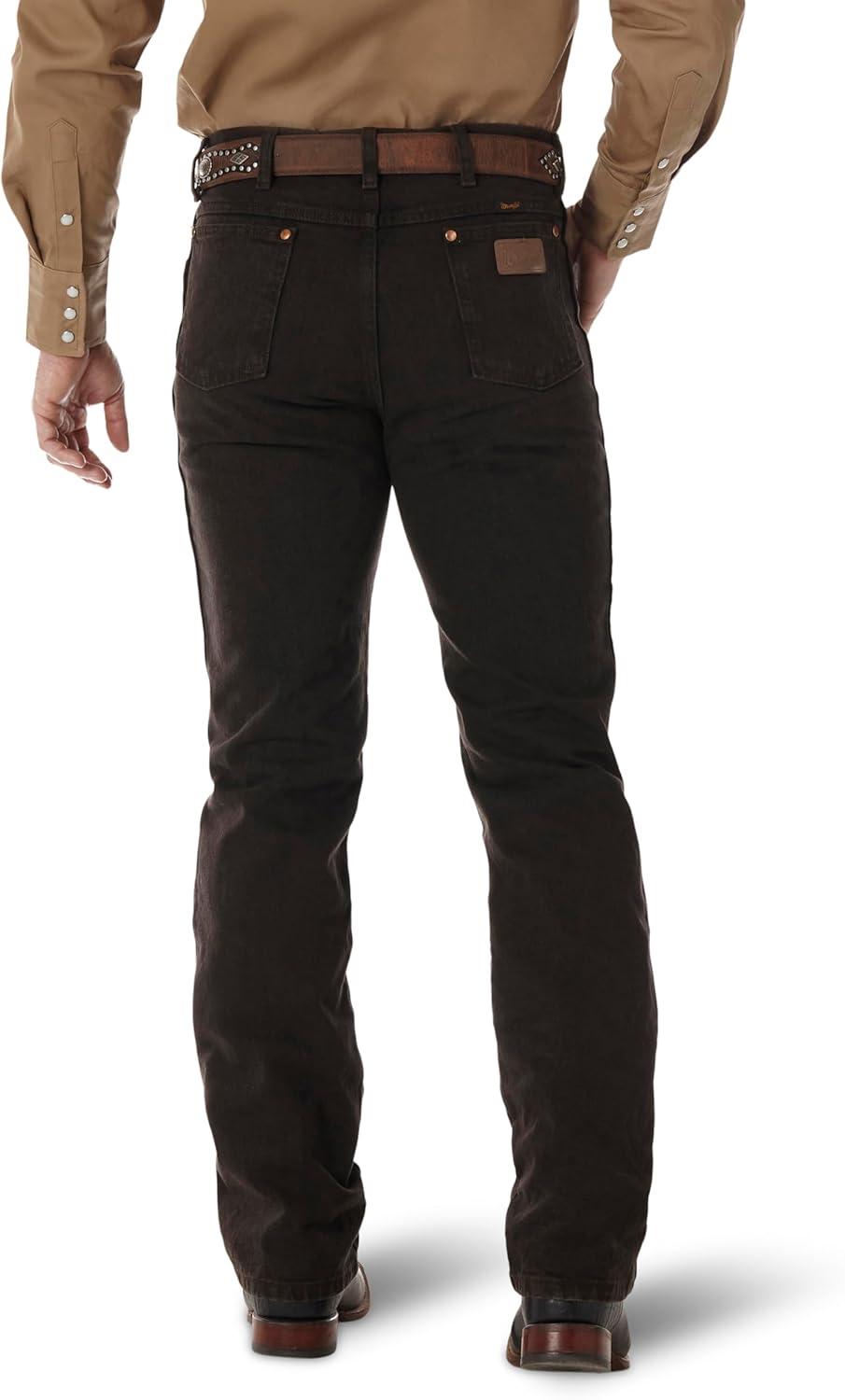imageWrangler Mens 0936 Cowboy Cut Slim Fit JeanBlack Chocolate