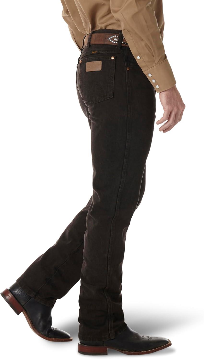 imageWrangler Mens 0936 Cowboy Cut Slim Fit JeanBlack Chocolate