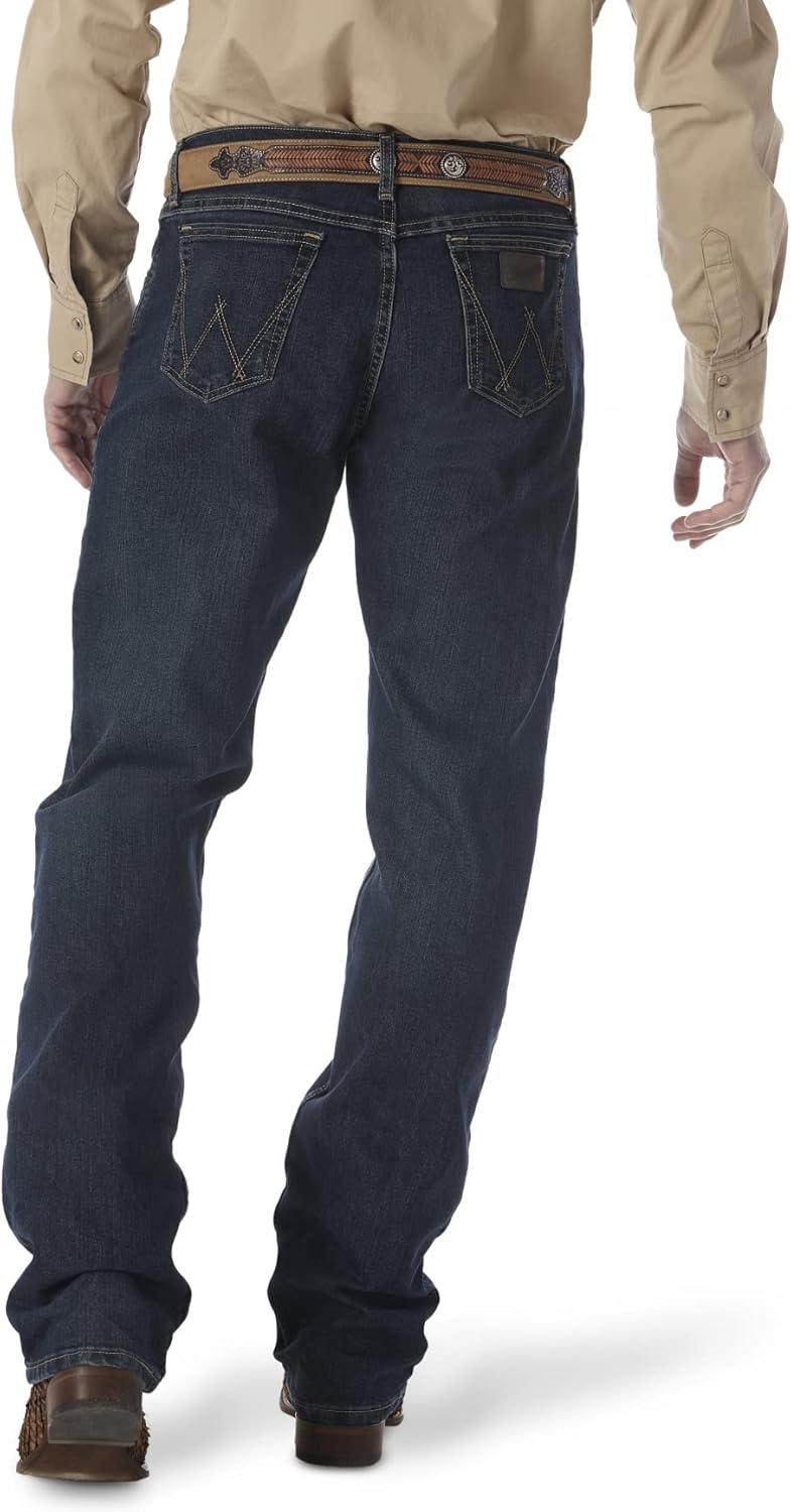 imageWrangler Mens 20X 01 Competition Fit JeansRoot Beer