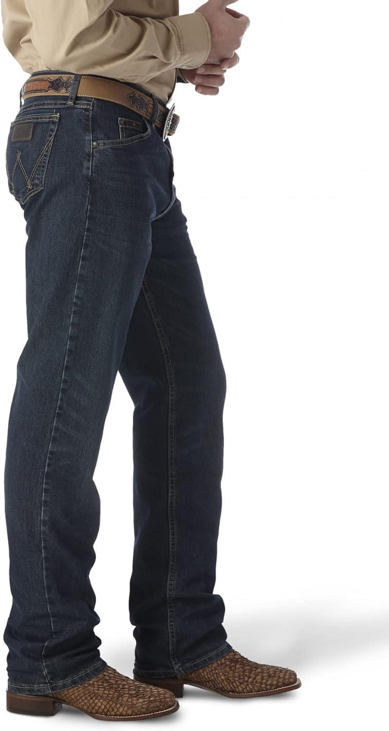 imageWrangler Mens 20X 01 Competition Fit JeansRoot Beer