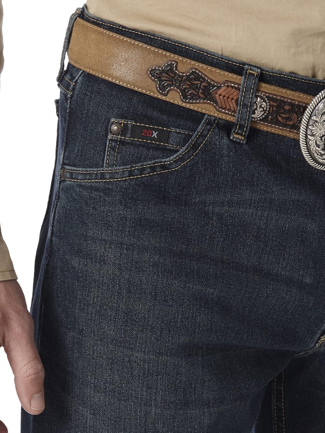 imageWrangler Mens 20X 01 Competition Fit JeansRoot Beer