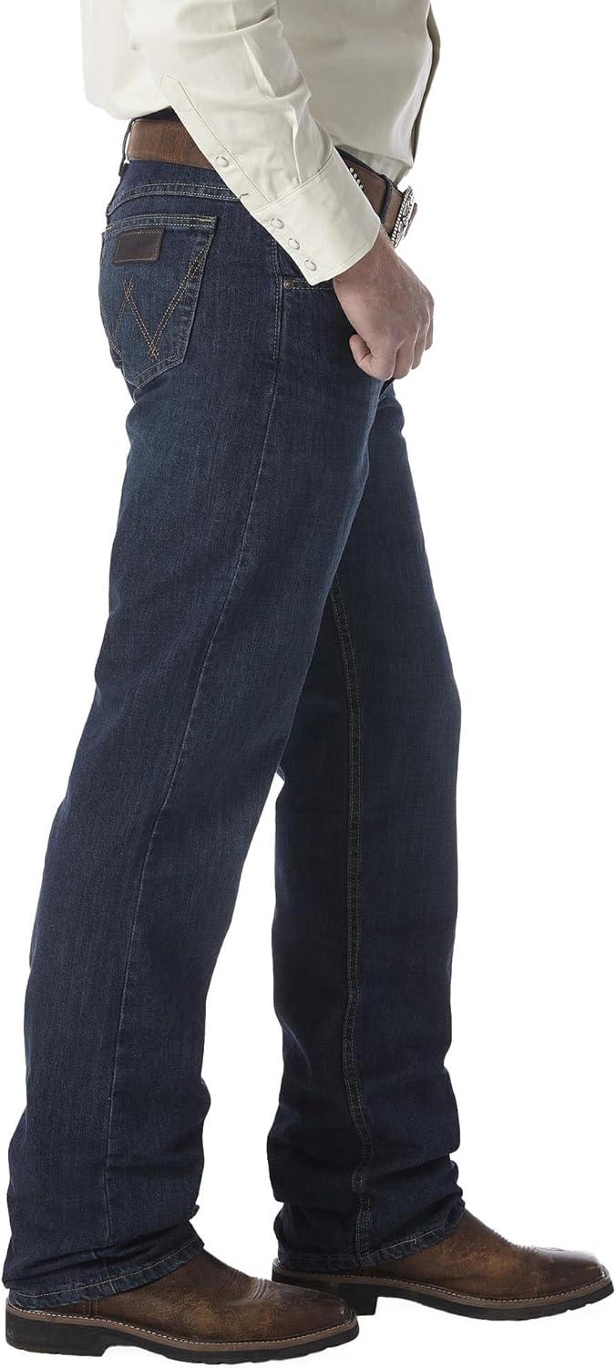 imageWrangler Mens 20X 01 Competition Relaxed Fit JeanDeep Blue