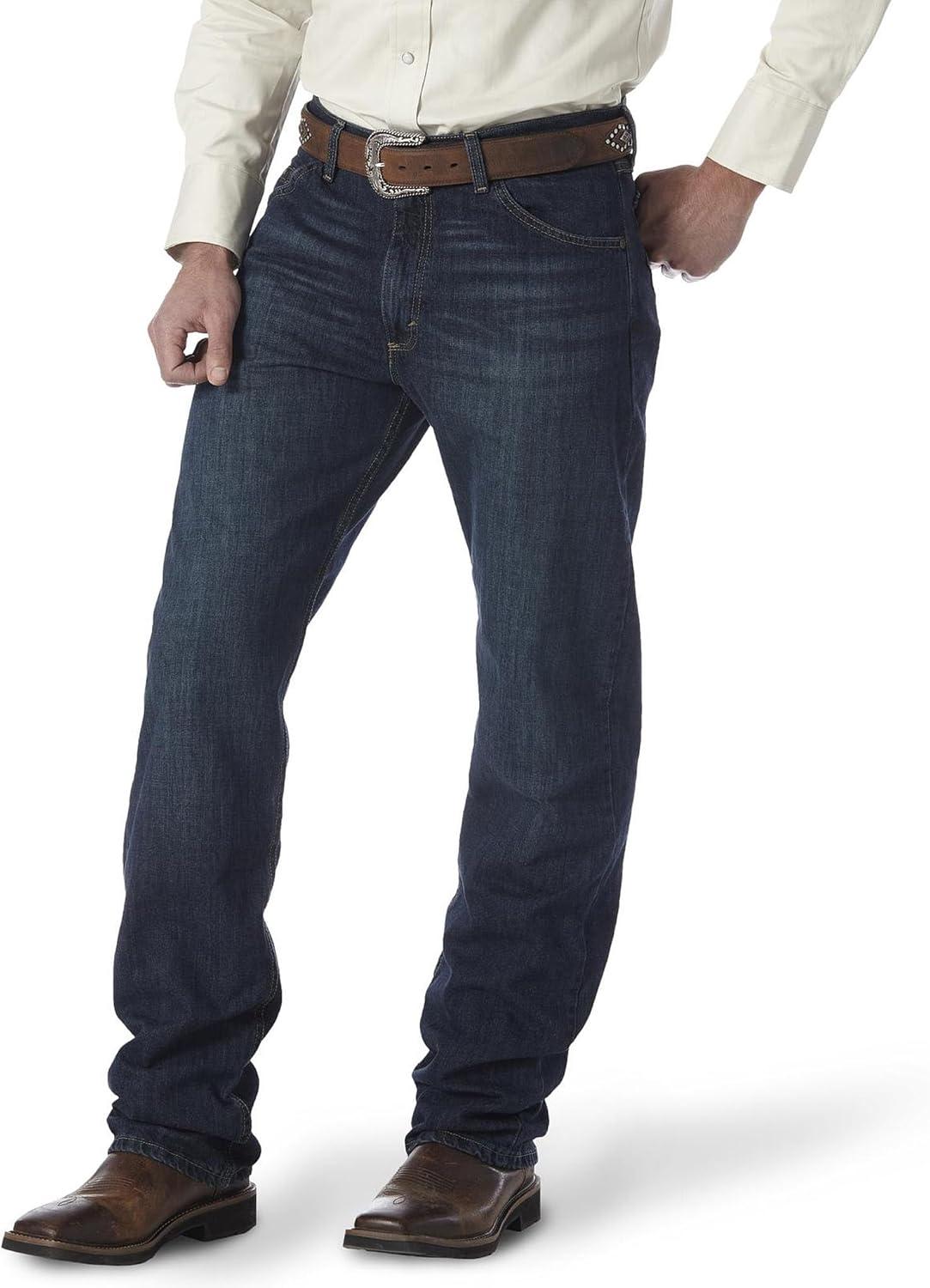 imageWrangler Mens 20X 01 Competition Relaxed Fit JeanDeep Blue