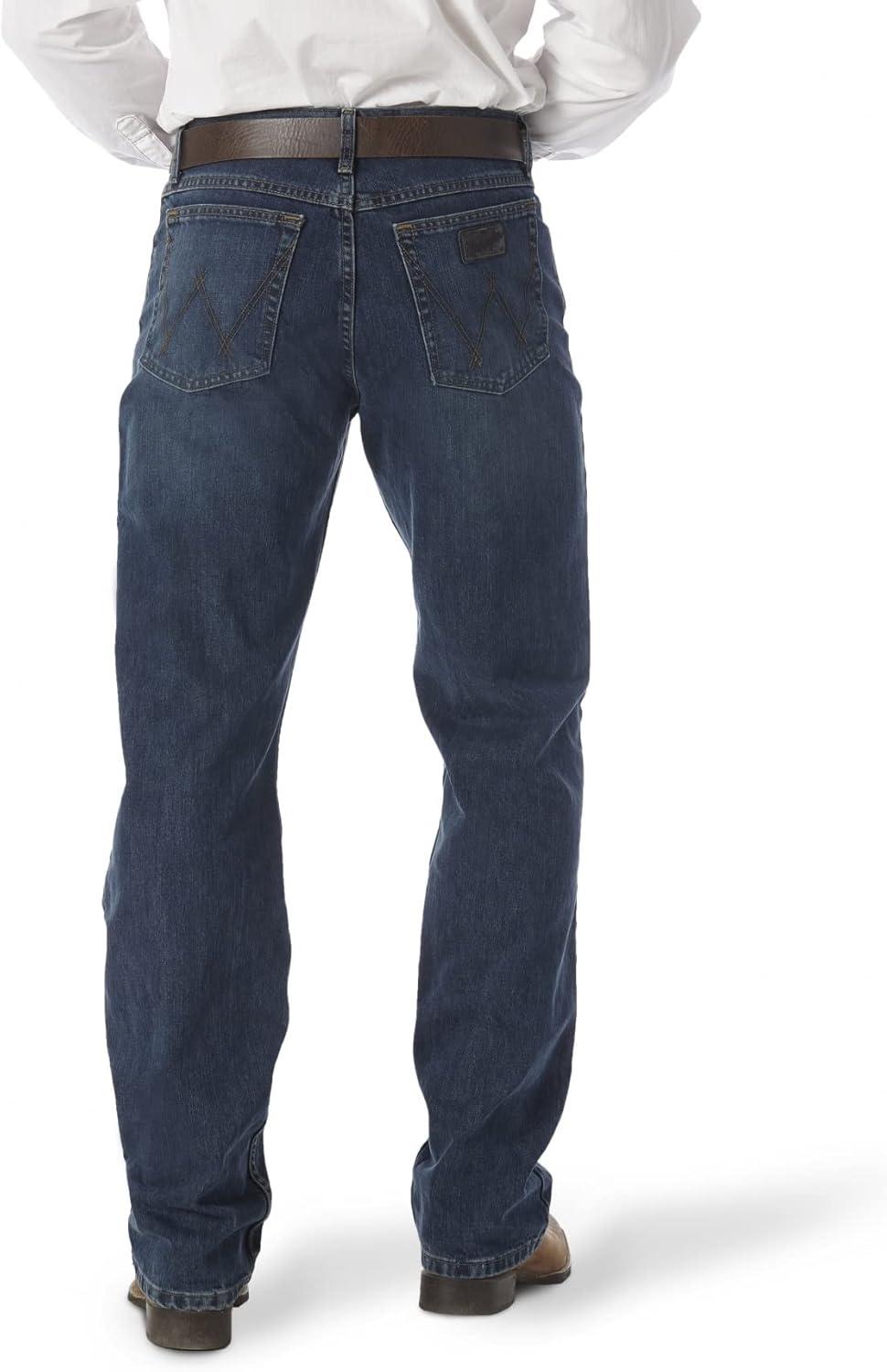 imageWrangler Mens 20X 01 Competition Relaxed Fit JeanRiver Wash