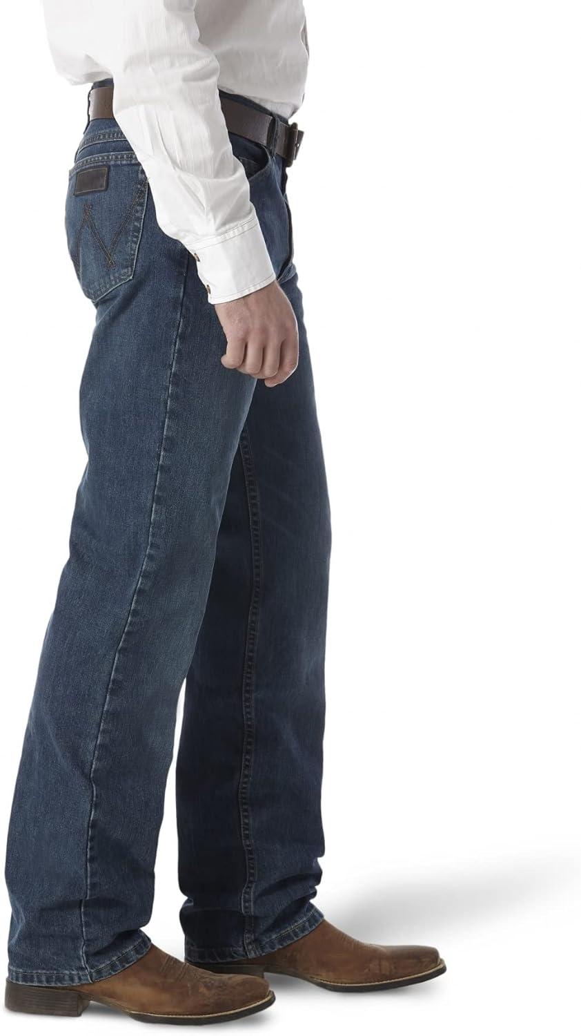 imageWrangler Mens 20X 01 Competition Relaxed Fit JeanRiver Wash