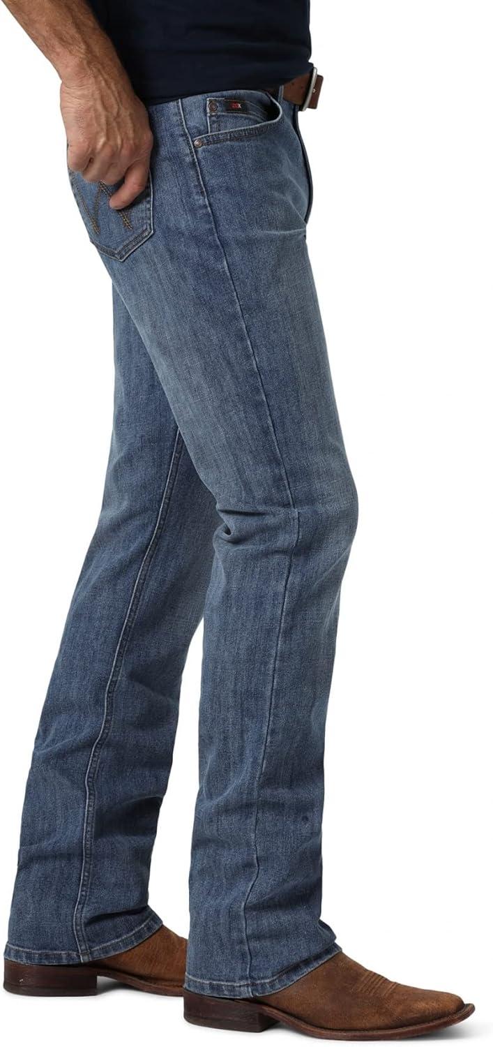 imageWrangler Mens 20X 02 Active Flex Competition Slim Fit Stone Blue JeansOvercast