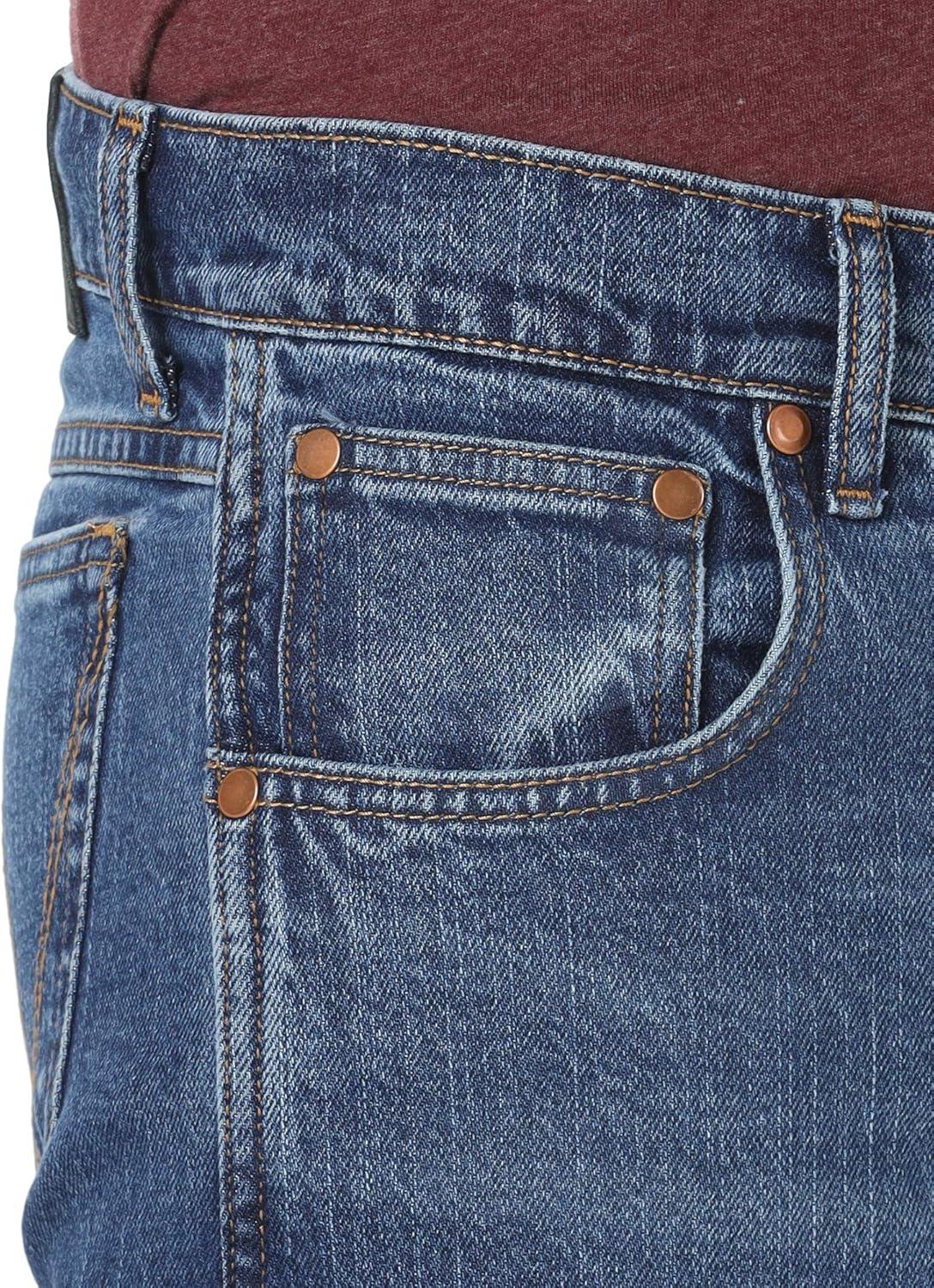 imageWrangler Mens 44 Slim Straight Light Wash JeansAustin