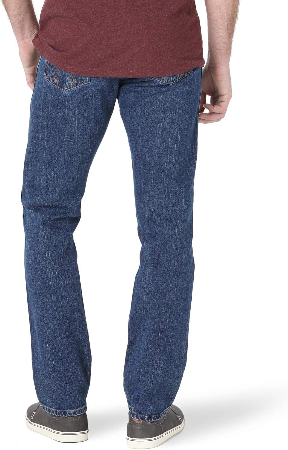 imageWrangler Mens 44 Slim Straight Light Wash JeansAustin