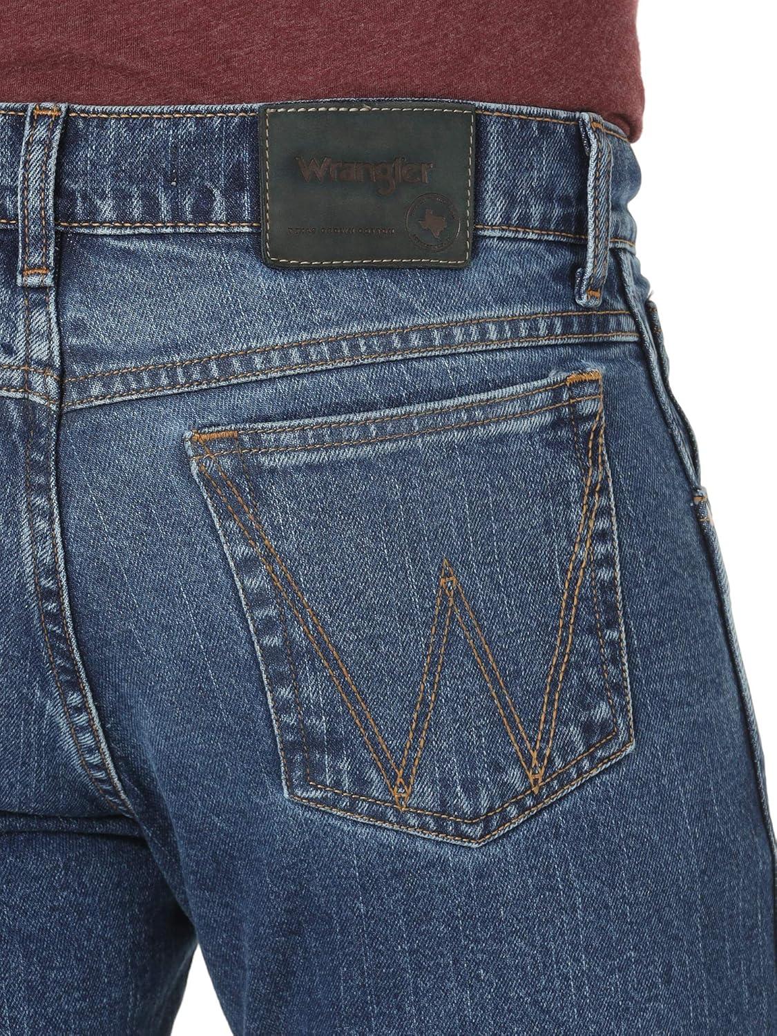 imageWrangler Mens 44 Slim Straight Light Wash JeansAustin