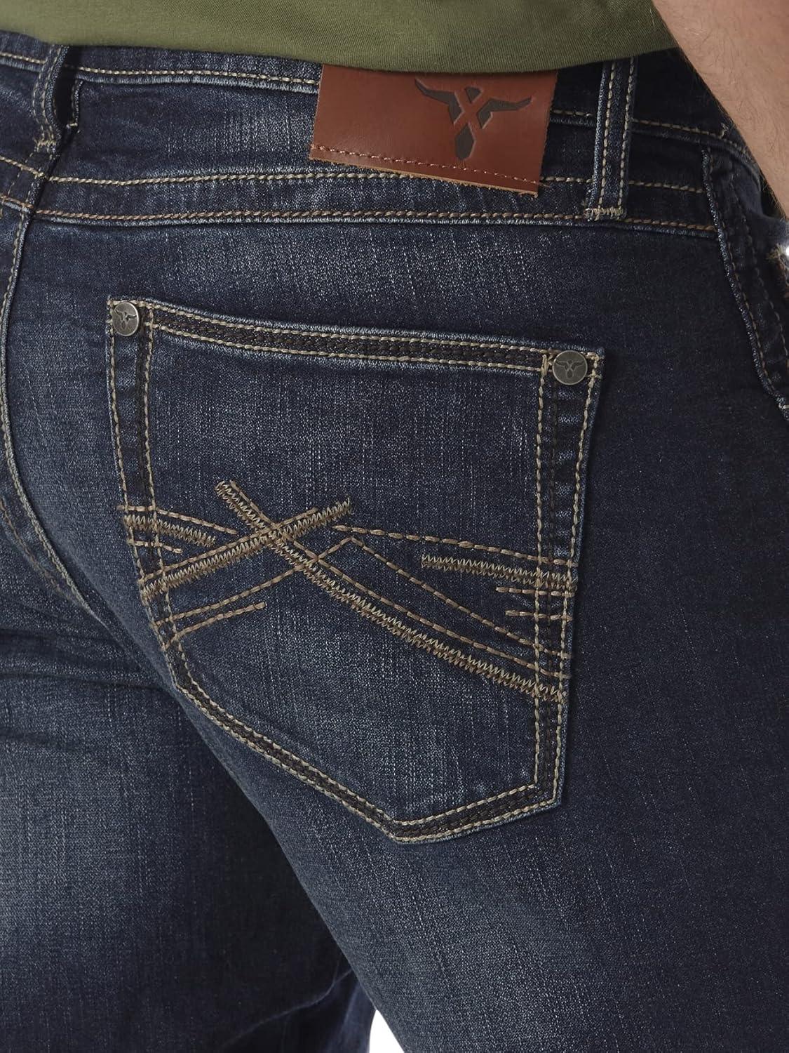 imageWrangler Mens 44 Slim Straight Light Wash JeansDenver