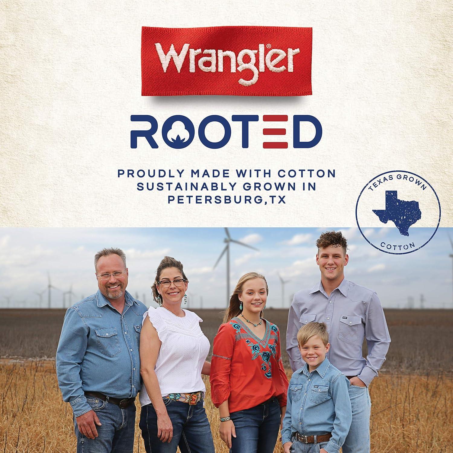 imageWrangler Mens 44 Slim Straight Light Wash JeansMidland