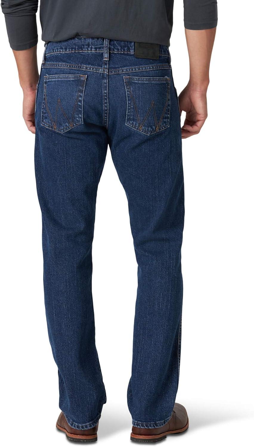 imageWrangler Mens 44 Slim Straight Light Wash JeansMidland