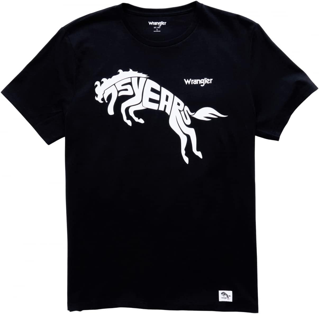 imageWrangler Mens 75th Anniversary TShirtBlack