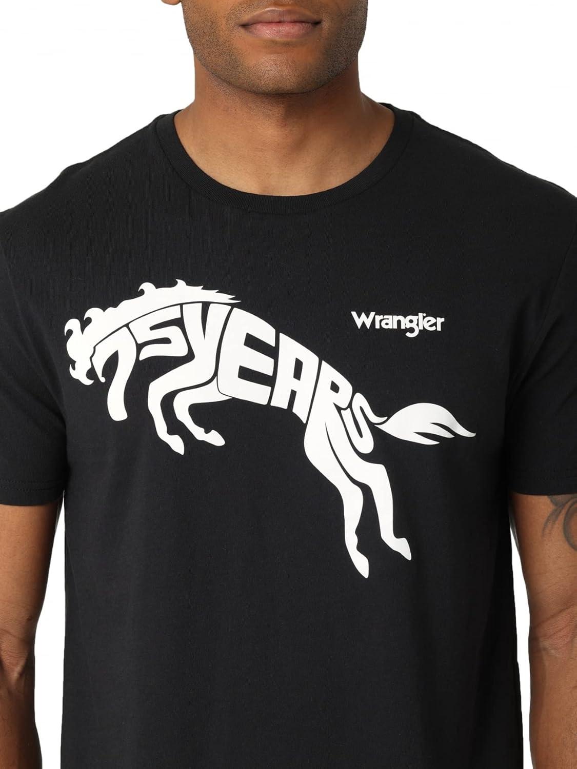 imageWrangler Mens 75th Anniversary TShirtBlack