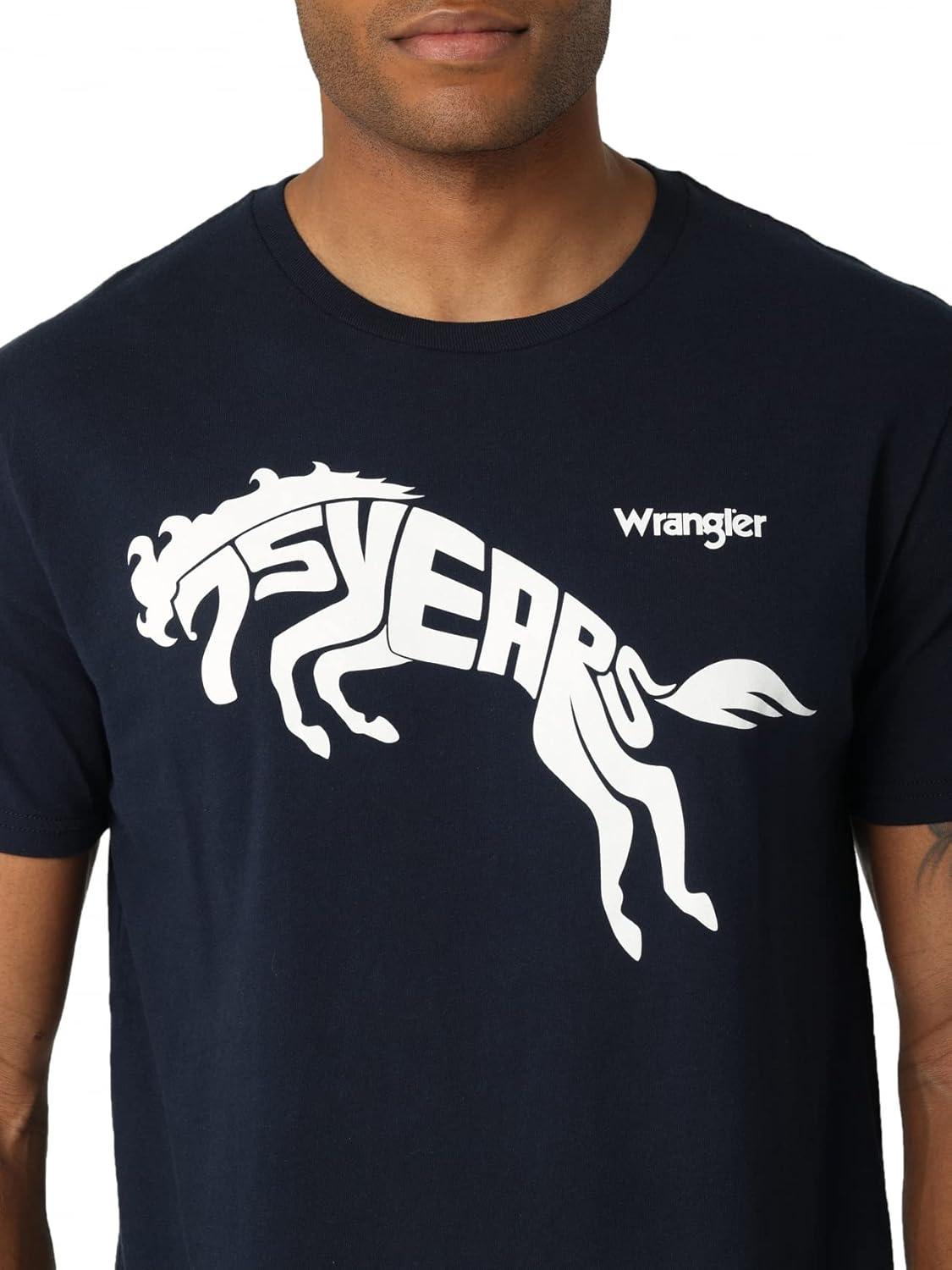 imageWrangler Mens 75th Anniversary TShirtBlue