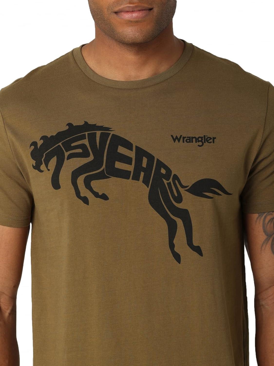 imageWrangler Mens 75th Anniversary TShirtGreen