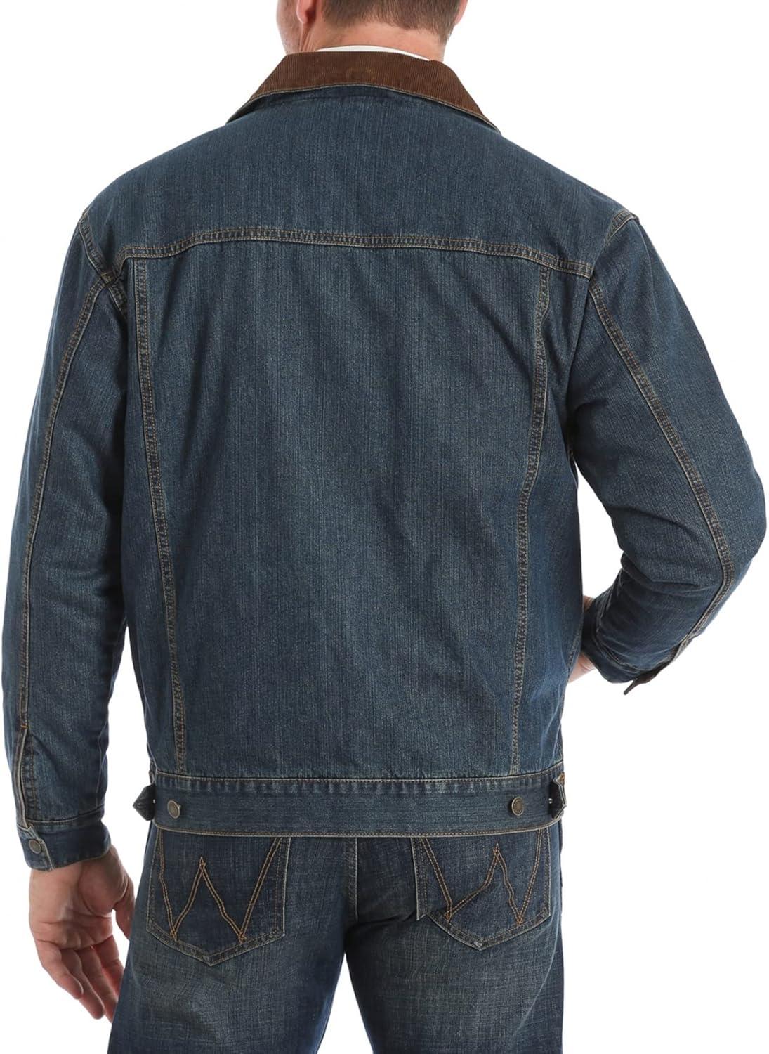 imageWrangler Mens Blanket Lined Denim JacketIndigo