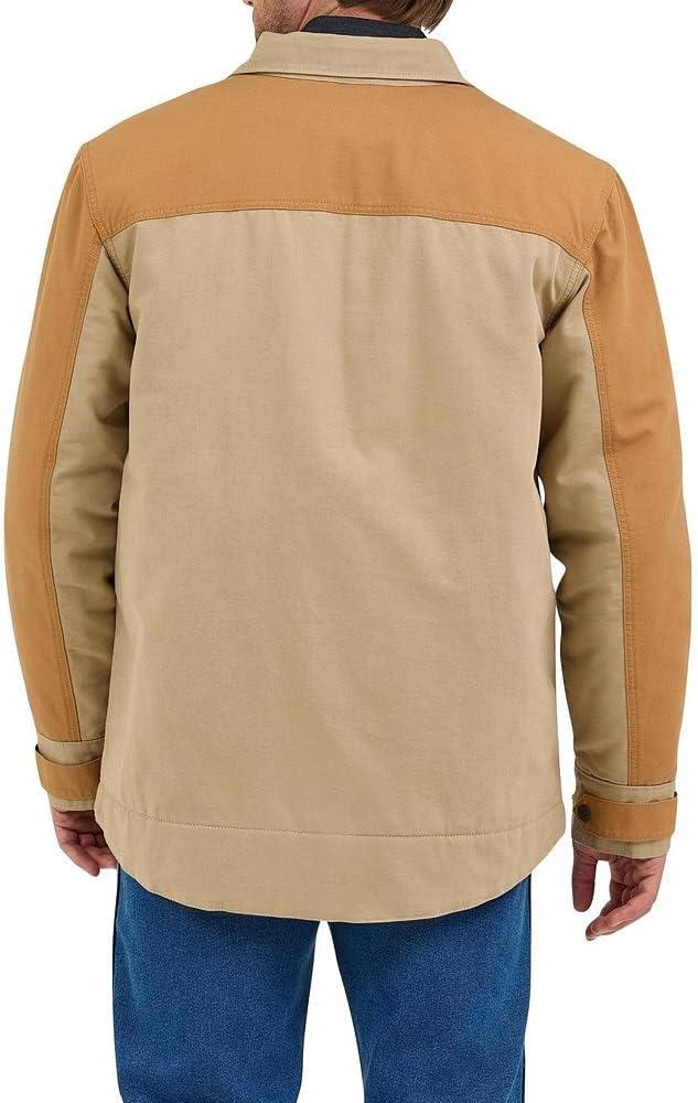 imageWrangler Mens Chipmunk Mixed Canvas Chore Coat