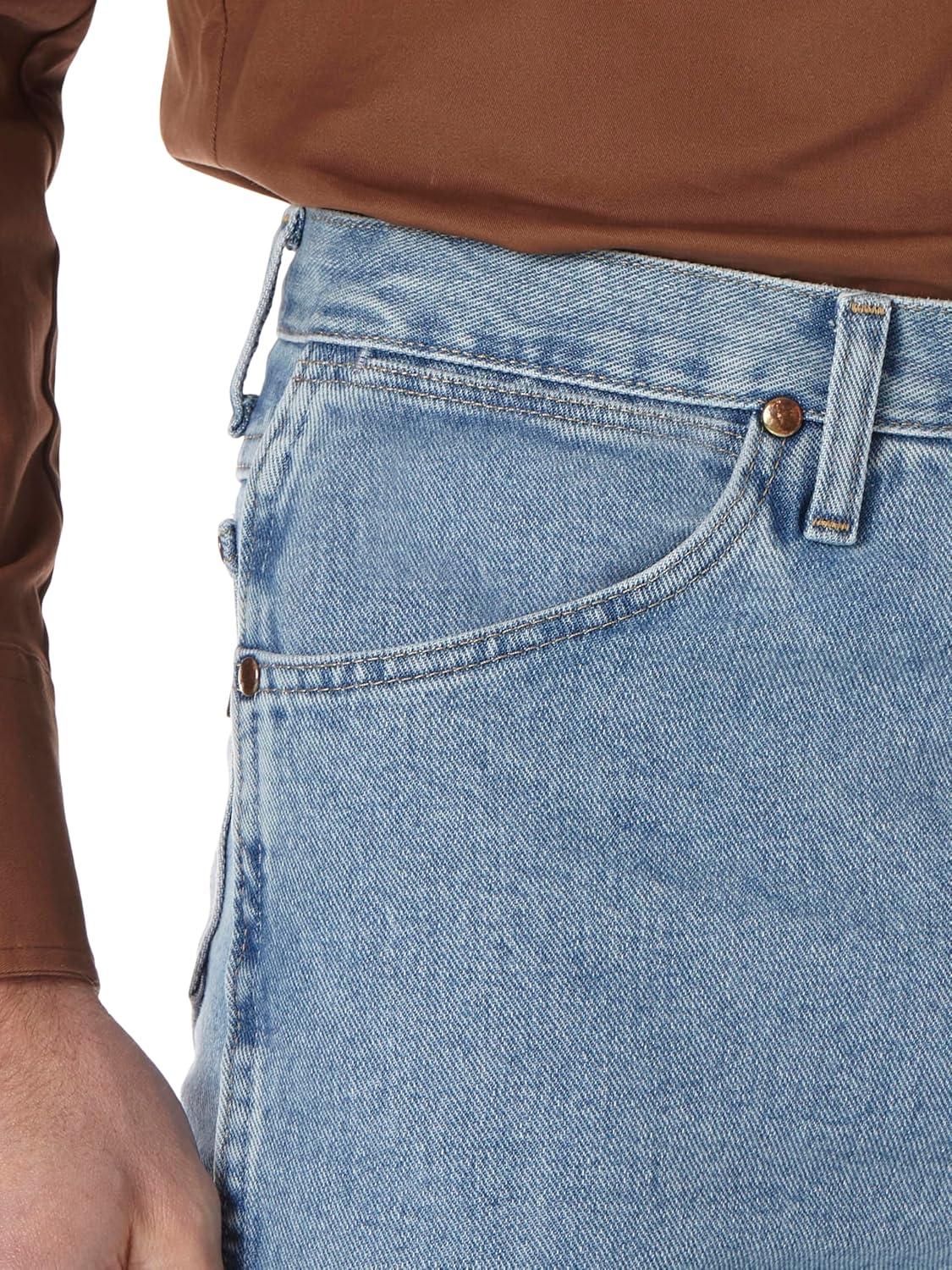 imageWrangler Mens Cowboy Cut Rigid Slim Fit JeanAntique Wash