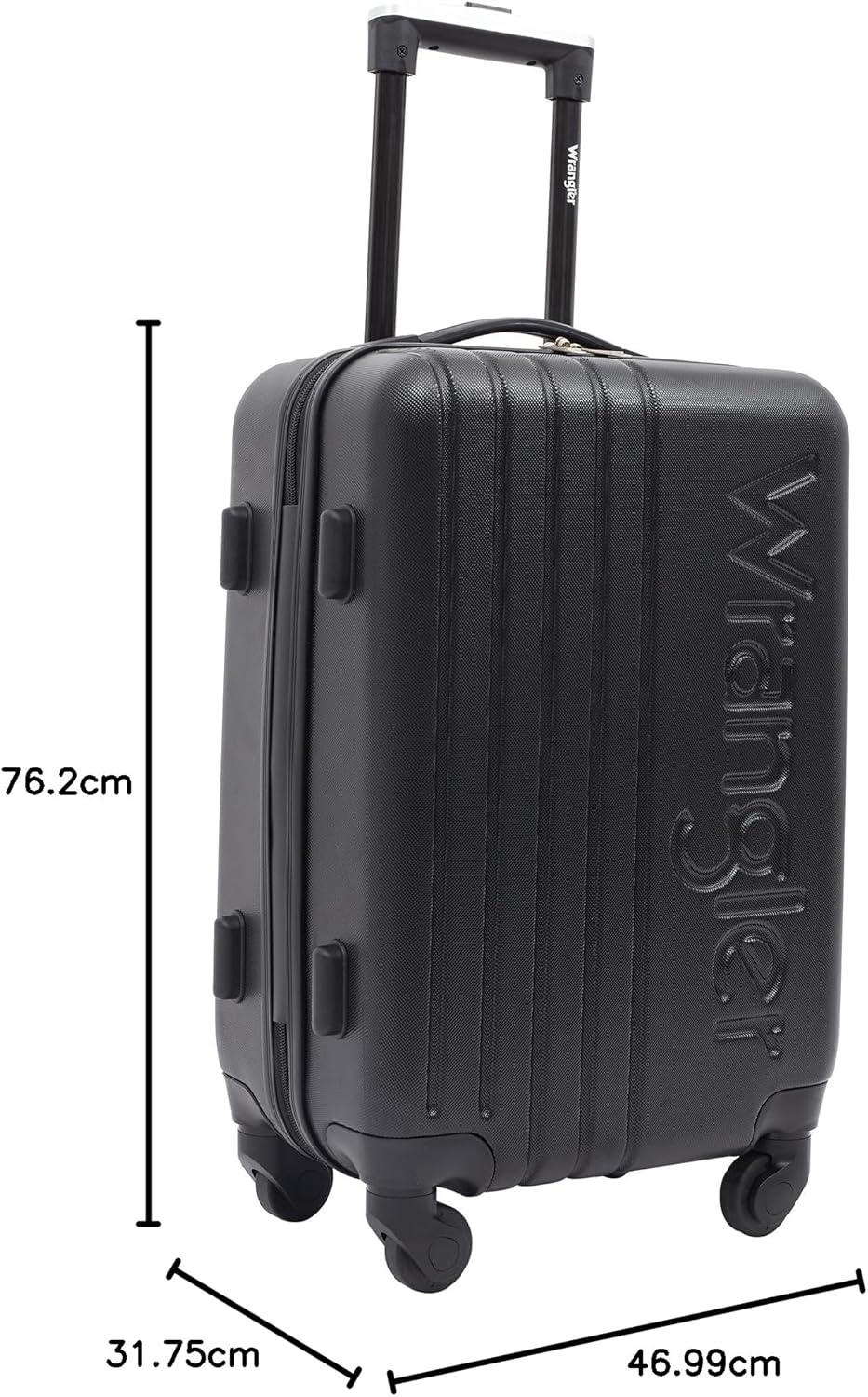 imageWrangler Quest Luggage Set Granite Gray 3 Piece Set 30quot26quot22quotBlack