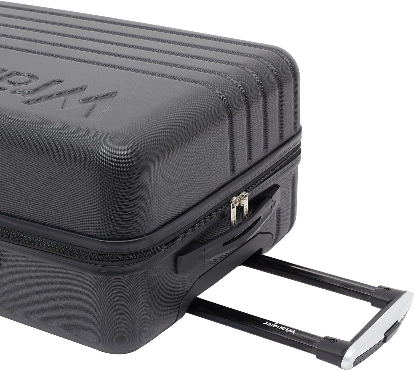 imageWrangler Quest Luggage Set Granite Gray 3 Piece Set 30quot26quot22quotBlack