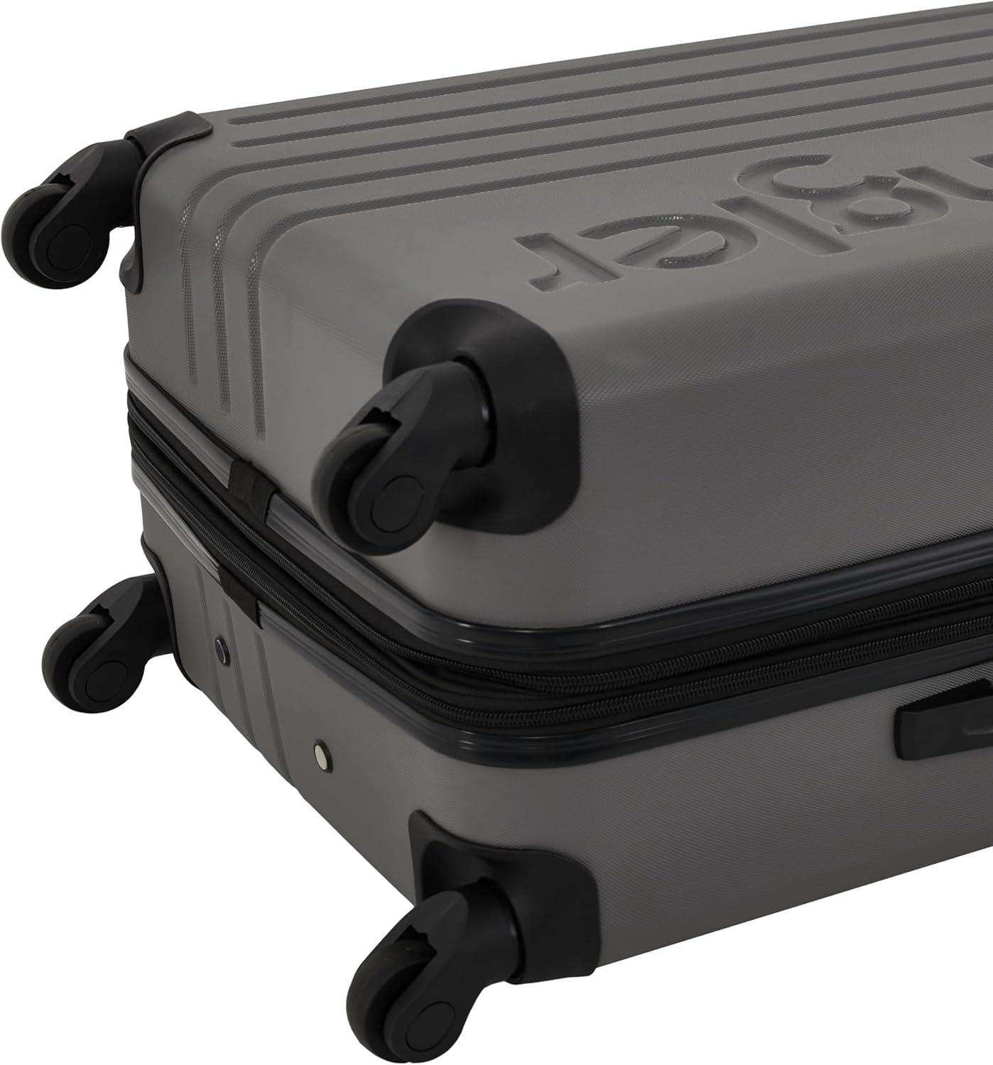 imageWrangler Quest Luggage Set Granite Gray 3 Piece Set 30quot26quot22quotGranite Gray