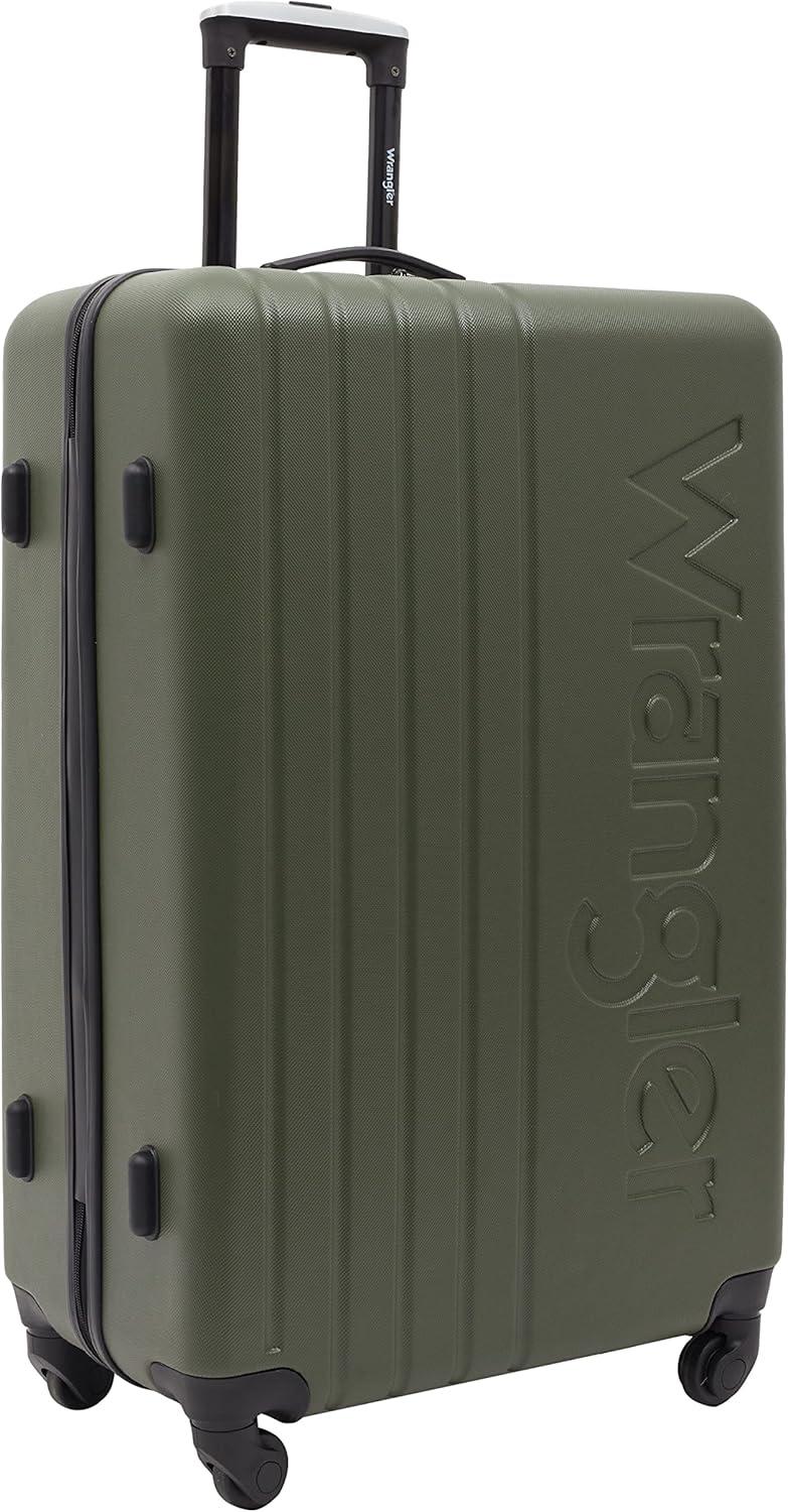 imageWrangler Quest Luggage Set Granite Gray 3 Piece Set 30quot26quot22quotOlive Green