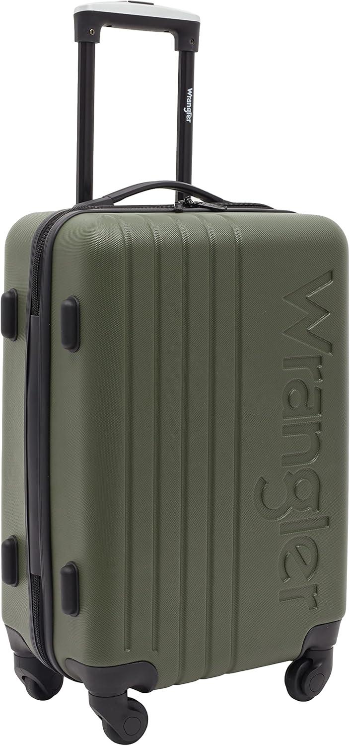 imageWrangler Quest Luggage Set Granite Gray 3 Piece Set 30quot26quot22quotOlive Green