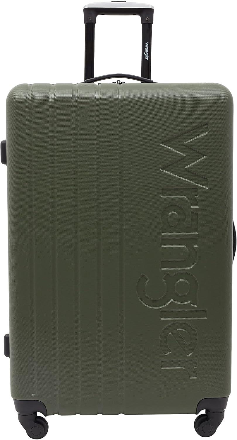 imageWrangler Quest Luggage Set Granite Gray 3 Piece Set 30quot26quot22quotOlive Green