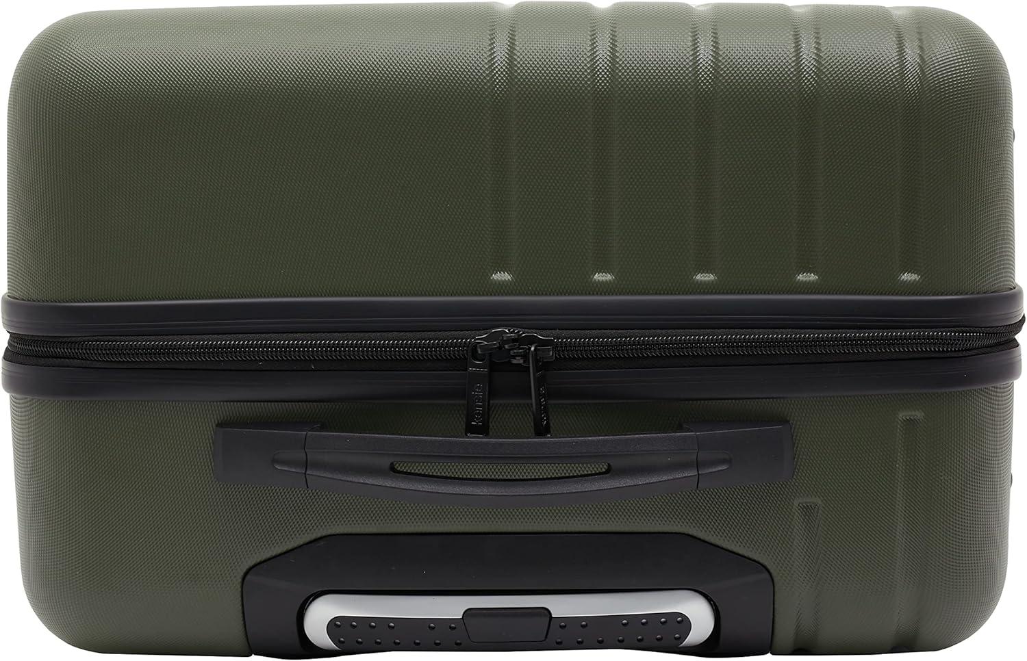 imageWrangler Quest Luggage Set Granite Gray 3 Piece Set 30quot26quot22quotOlive Green