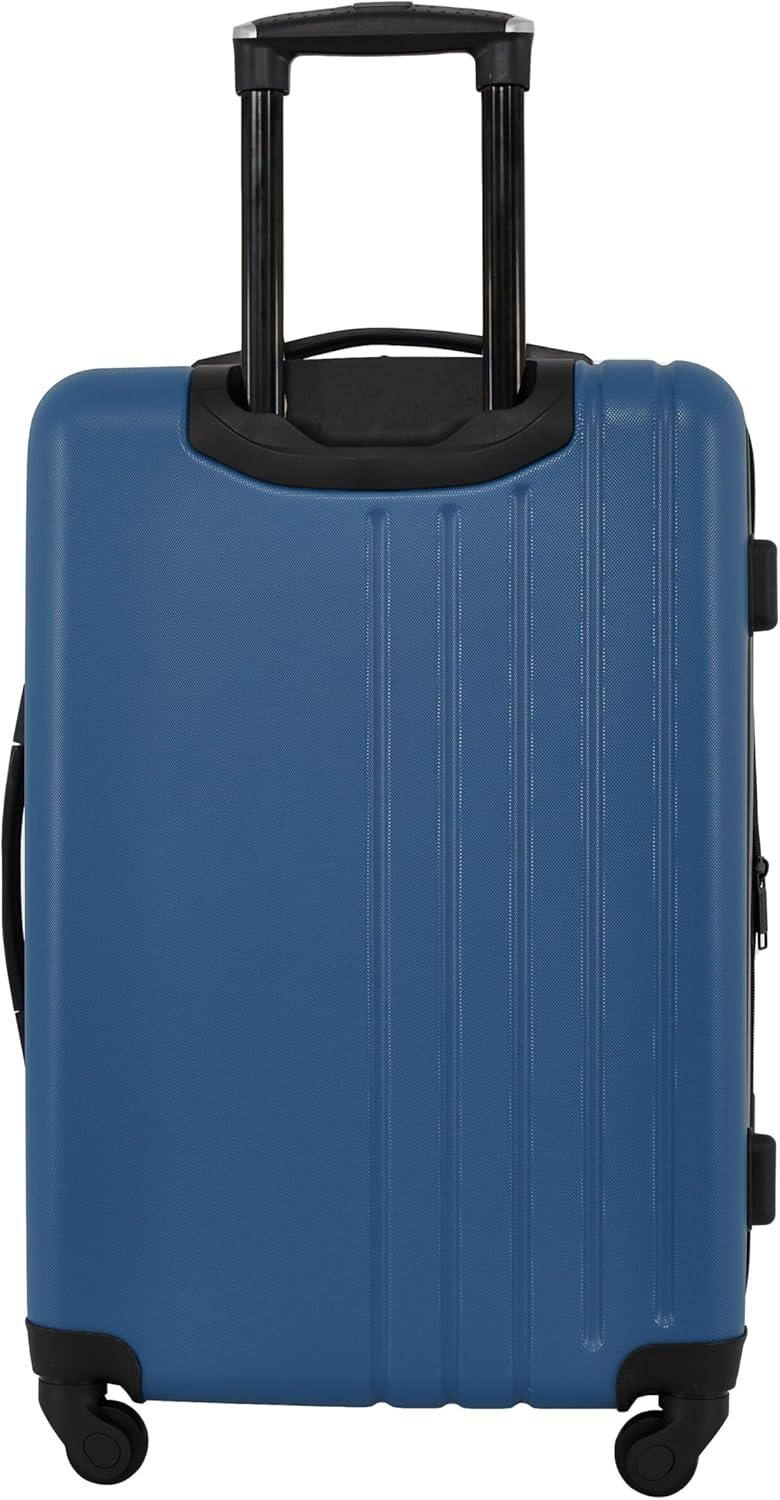 imageWrangler Quest Luggage Set Granite Gray 3 Piece Set 30quot26quot22quotVallarta Blue