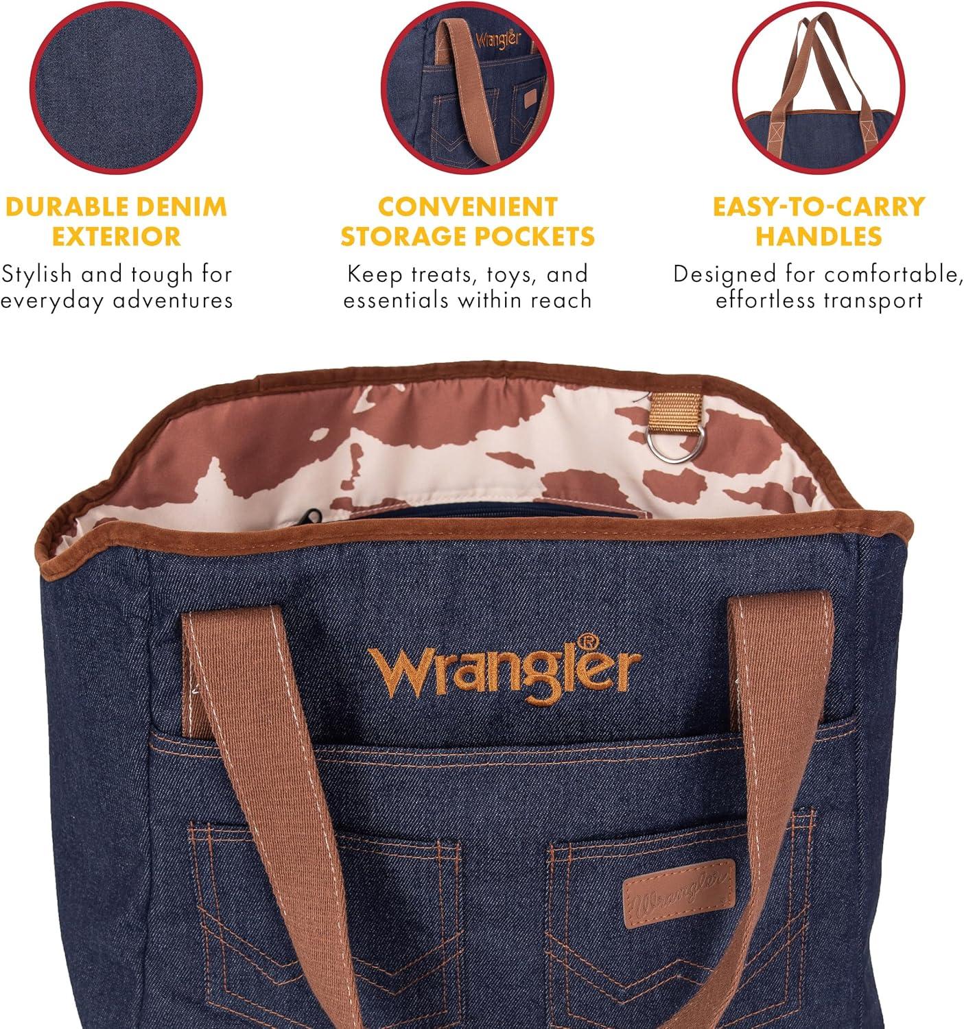 imageWrangler Rope Denim Small Pet Carrier Tote Bag Stylish ampamp Durable Dog Purse for Cats ampamp Dogs Machine Washable Dog Carriers for Small Pets with 3 Pockets for Dog Accessories
