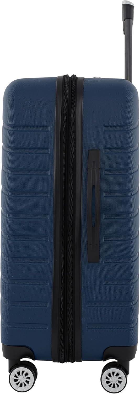 imageWrangler Tahoe 3 Piece Spinner Luggage Set BlackPoseidon Blue