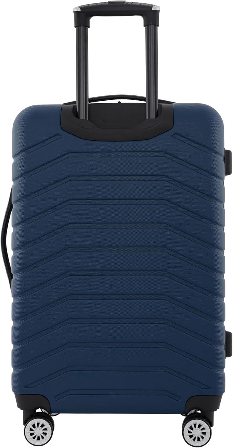imageWrangler Tahoe 3 Piece Spinner Luggage Set BlackPoseidon Blue