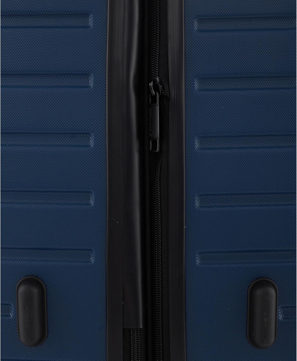 imageWrangler Tahoe 3 Piece Spinner Luggage Set BlackPoseidon Blue